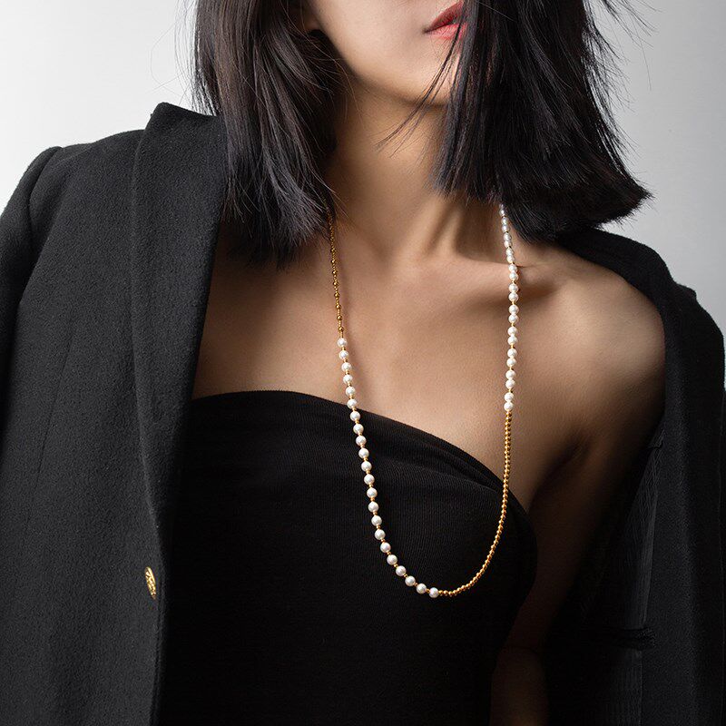 止肆丨设计师款春夏衣服配饰百搭珍珠项链女小众高级感颈链手链
