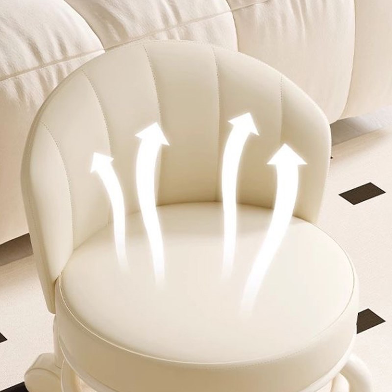 30厘米加高款 万向轮旋转小矮凳子 靠背凳子 滑轮矮凳