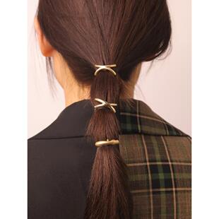 日式风格发扣日式风格发饰金属头发插入马尾扣夹子发叉发夹女性发