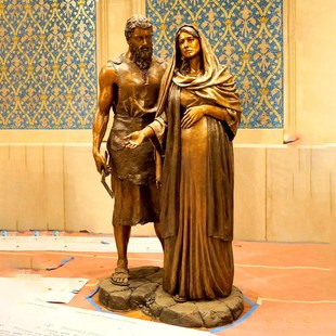 西方人物铸铜雕塑定制校园建筑教堂园林欧式景观青铜雕像厂家