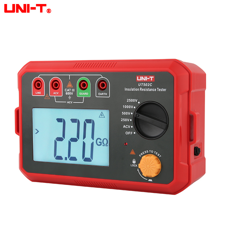 优利德UT2C绝缘电阻测试仪高精度数字电子电工摇表防雷测量仪
