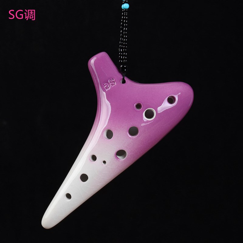 陶笛12孔 SGl高音G调十二孔专业裂纹学校学生入门初学演奏乐器