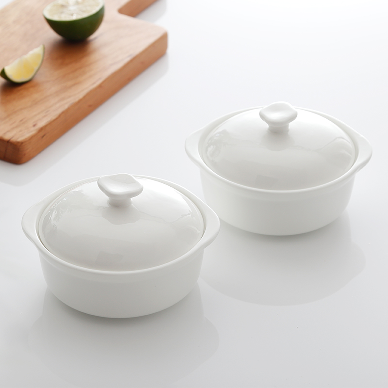 骨瓷炖盅汤盅陶瓷带盖p补品汤碗炖罐隔水盅小炖盅燕窝汤煲炖汤陶