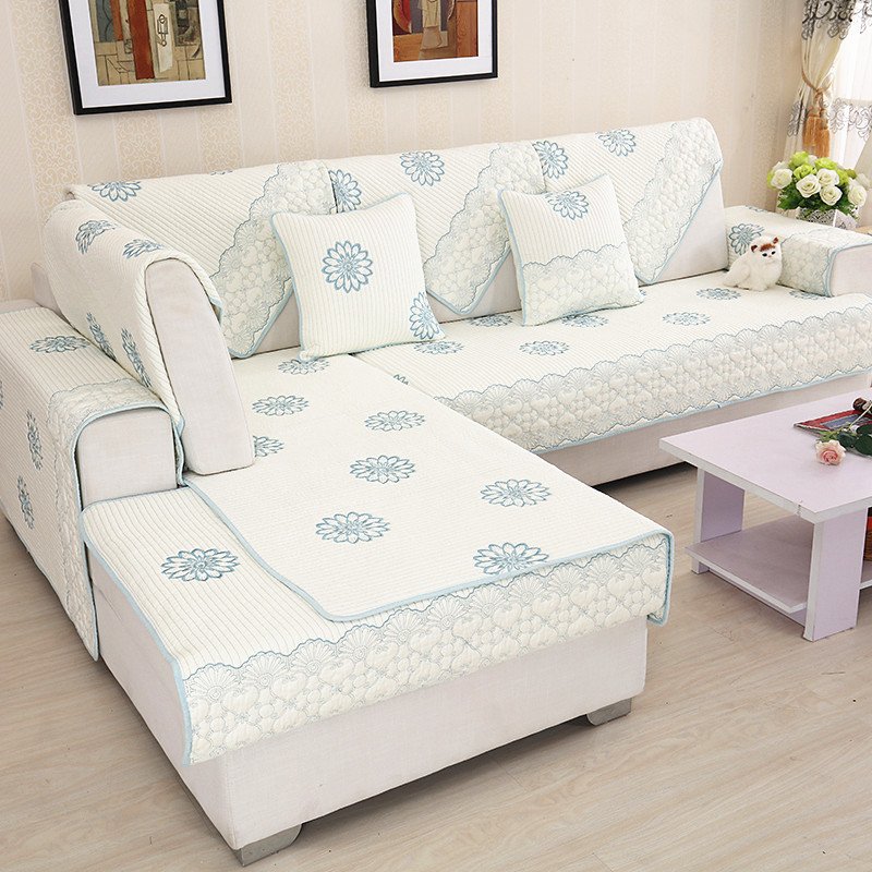 浦江水洗棉布沙发垫四季通用布艺防滑简约现代纯棉沙发巾厂家