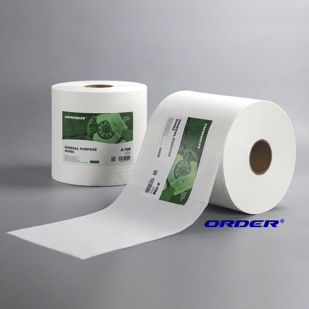 ORDER 白色多功能大卷纸吸油吸水 工业无尘擦拭纸 擦拭布