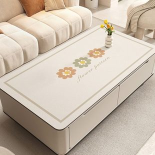 茶几桌垫免洗防水防油茶几桌布客厅家用餐桌垫茶几垫台面保护垫