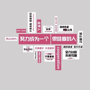 街舞蹈房教室布置装 饰班级文化环创培训机构背景墙面壁贴纸画设计