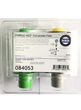 原装法哥HDP5000证卡机彩色带084051转印膜084053防伪色带芯84061