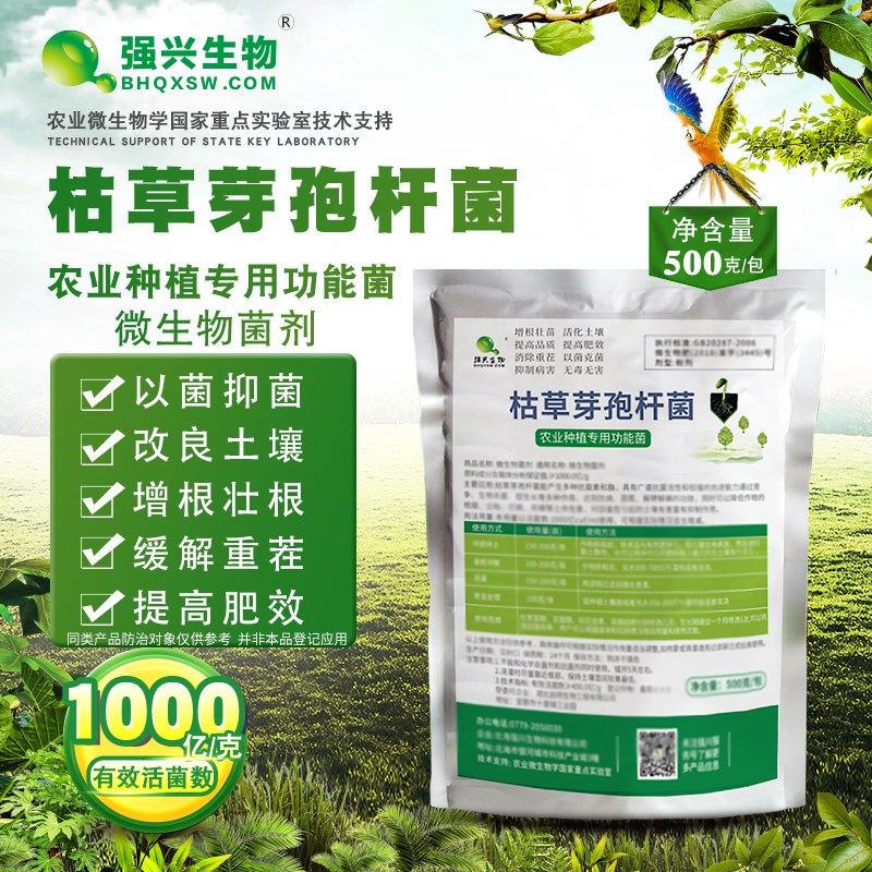 强兴农业用枯草芽孢杆菌有机种植蔬菜微生物功能菌活菌高