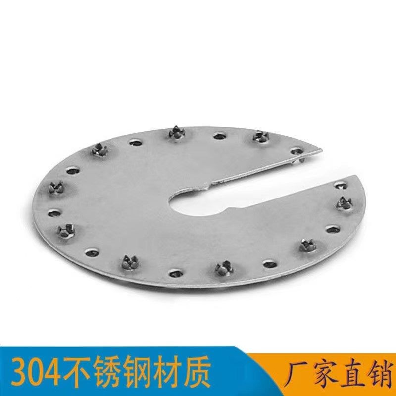 导电片光伏接地片304不锈钢防雷双刺垫片组件穿刺片C型钢导电片