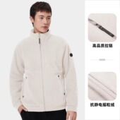 骆驼户外抓绒衣男秋冬情侣新款 上衣加绒加厚保暖立领摇粒绒外套女