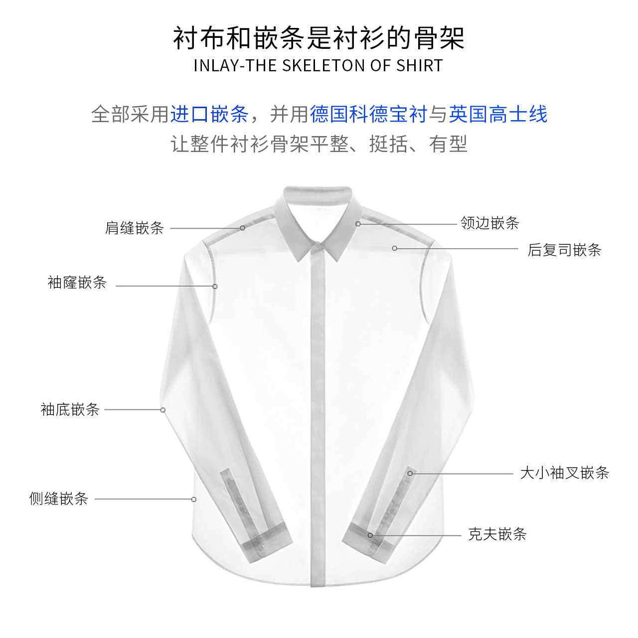 男式衬衣男士衬衫男灰蓝格子成衣免烫高品质商务长袖衬衫源头厂家