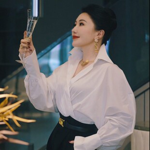 芈莱尤优——新款 原创设计高定百搭气质白衬衣C22—811