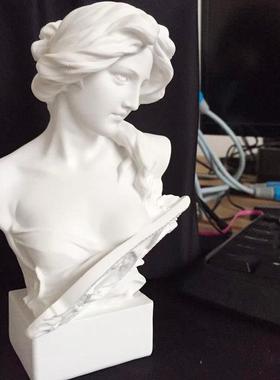 树脂摆饰美术教具绘画素描头像人像雕塑模型家居书房欧式装饰品