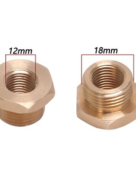 摩托车BWS ninja650 S1000rr排气管电喷氧传感器18转12mm转接螺丝