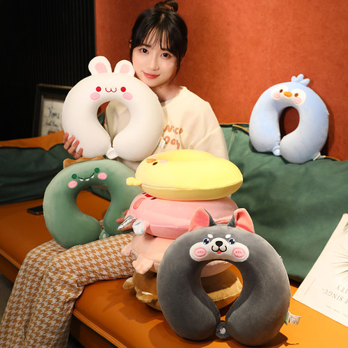 记忆棉u型枕护颈枕旅行飞机睡觉脖子靠枕学生午睡颈椎枕车载便携