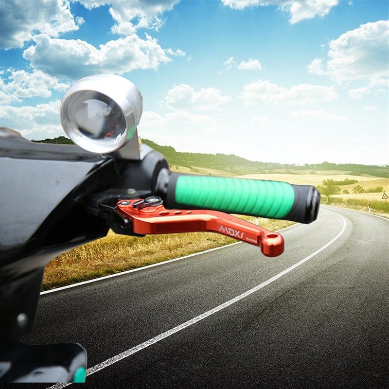 摩托车改装配件 鬼火125刹车手杆  GY6刹车拉杆 个性牛角把手