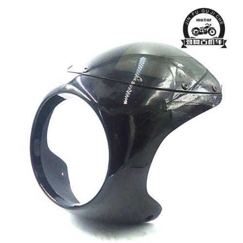 适用贝纳利752S改8寸圆灯导流罩 复古改装8寸圆灯头罩整流罩猪头