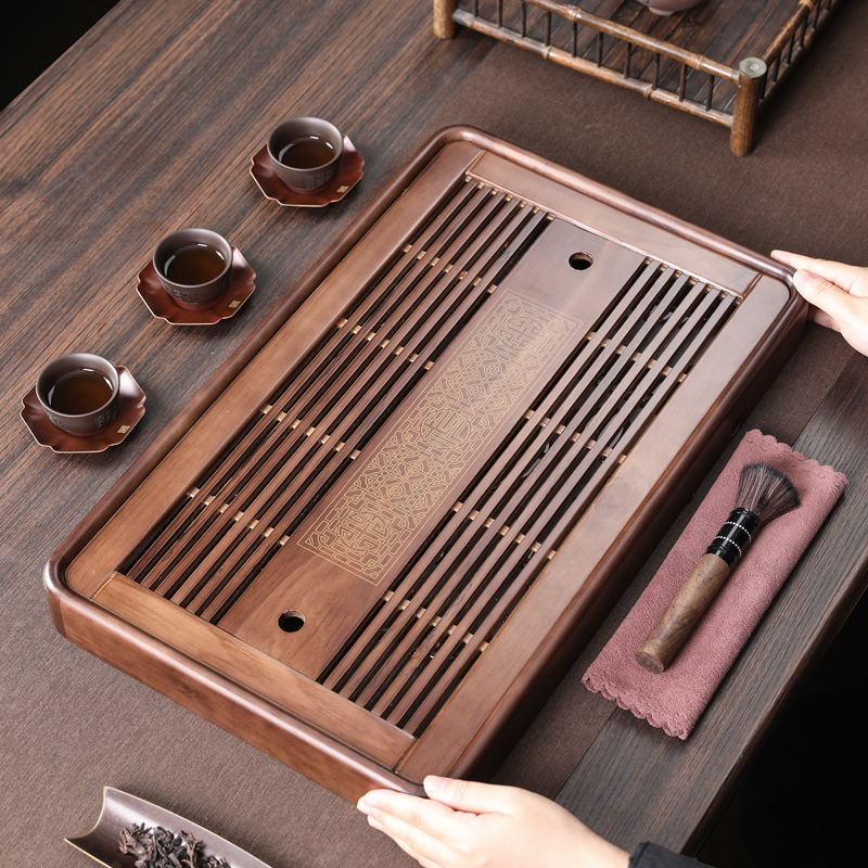 茶盘实木功夫茶具托盘家用新款茶台储水排水式茶海茶托盘小型茶桌