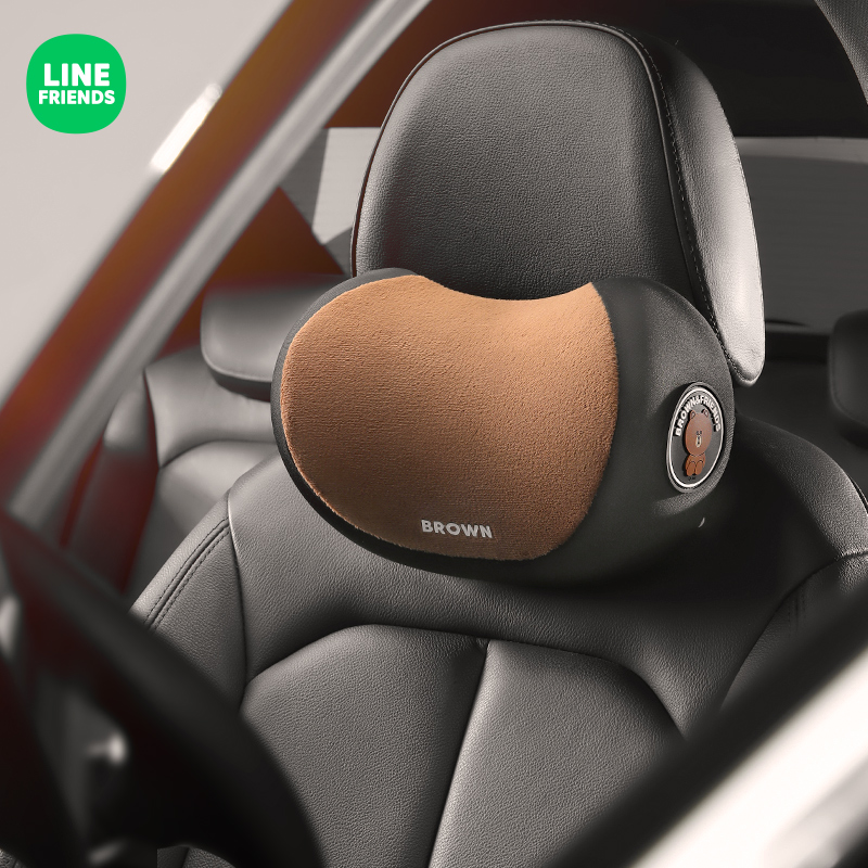 可爱汽车头枕护颈枕车用靠枕靠垫车内车载座椅睡觉枕头记忆棉腰靠