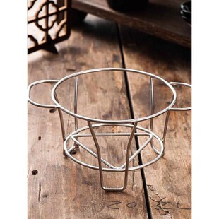 围炉煮茶支架双耳炭炉架子烤茶防烫铁架户外室内露营木垫烧烤炉网