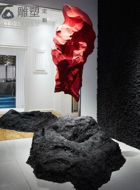 售楼处酒店空间装置艺术抽象异性轻奢雕塑装饰落地大型摆件艺术品