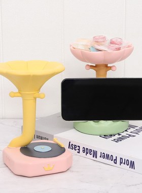 创意家居装饰品花朵树枝首饰架玄关钥匙收纳客厅电视柜桌面小摆件