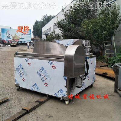 豆泡油炸KUU机宜豆 电加连续腐油炸热机哪家好 福豆泡油炸机销售