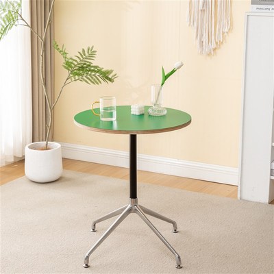 轻奢款休闲桌脚38立柱十字弯脚桌架十字亮脚黑柱户外轻餐桌A07