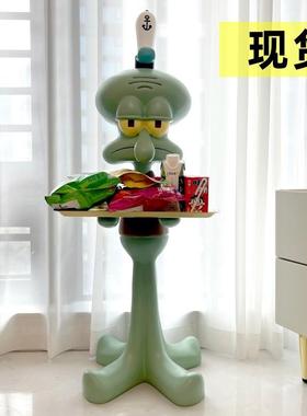 现货一米网红章鱼哥托盘落地超大摆件手办打工人沙发旁客厅置物架