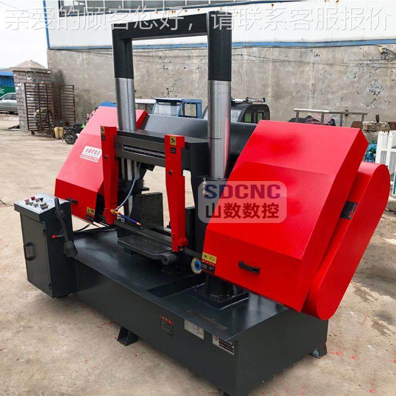 属4240带锯床G4240B钢筋金型材成捆锯切液压加紧双立柱42锯40带床