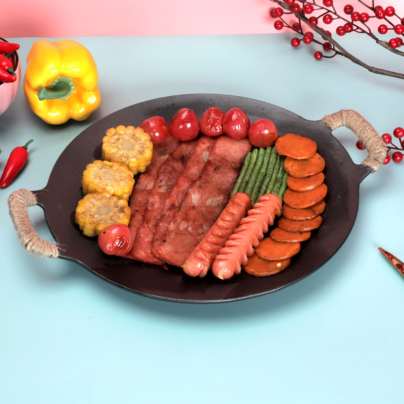 户外烧烤盘烤肉盘家用铁板烧盘卡式炉烤肉N盘电磁炉煎烤盘烤肉锅