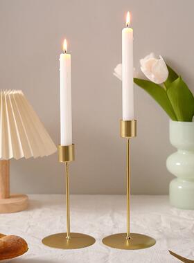 北欧简约浪漫餐桌蜡烛台
