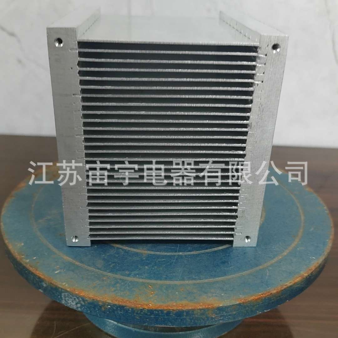 可拿样工业铝型材散热器电子散热器加工高密齿散热器线切割镍铁
