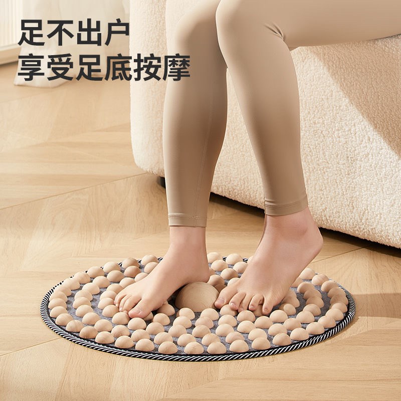 实木脚踩踏室内原地超慢跑指压板足底穴位按摩神器通经络足疗脚垫