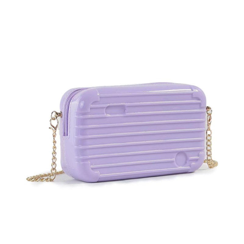 2025新款行李箱小包旅行箱单肩斜挎包盒子包果冻包小方包化妆包女