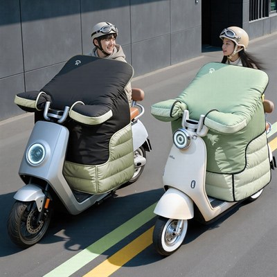 电动车挡风被冬季加绒加厚2025新款防水防风罩电瓶四季通用