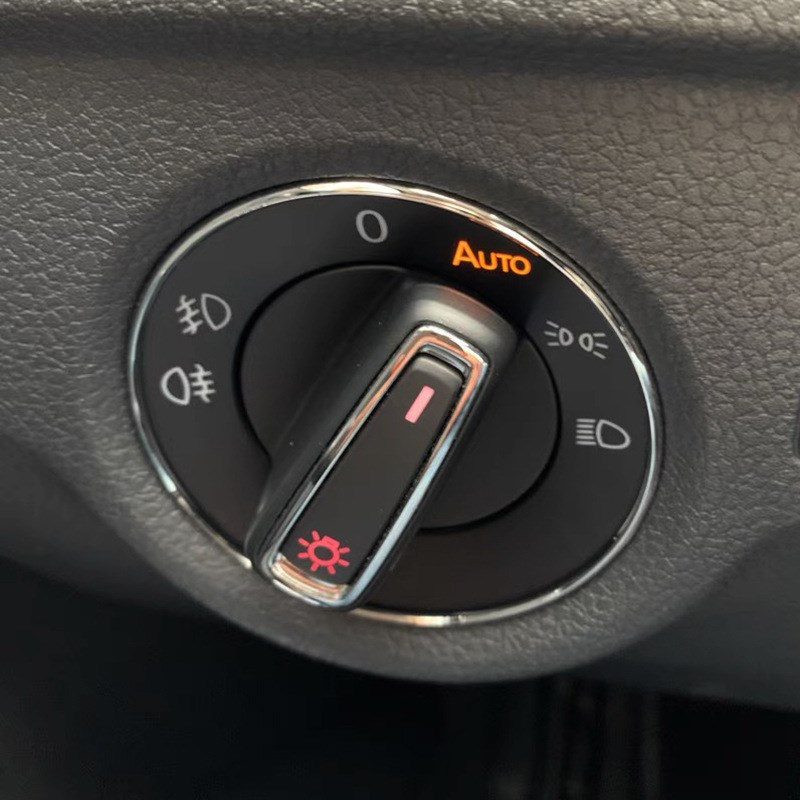 适用于大众迈腾高尔夫朗逸自动大灯开关装饰圈环内饰改装