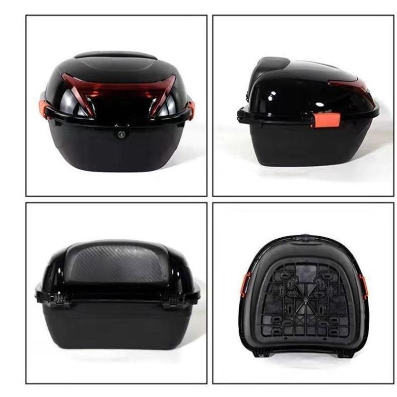 加厚大号电动车后备箱通用雅迪电瓶车踏板箱子工具箱后尾箱