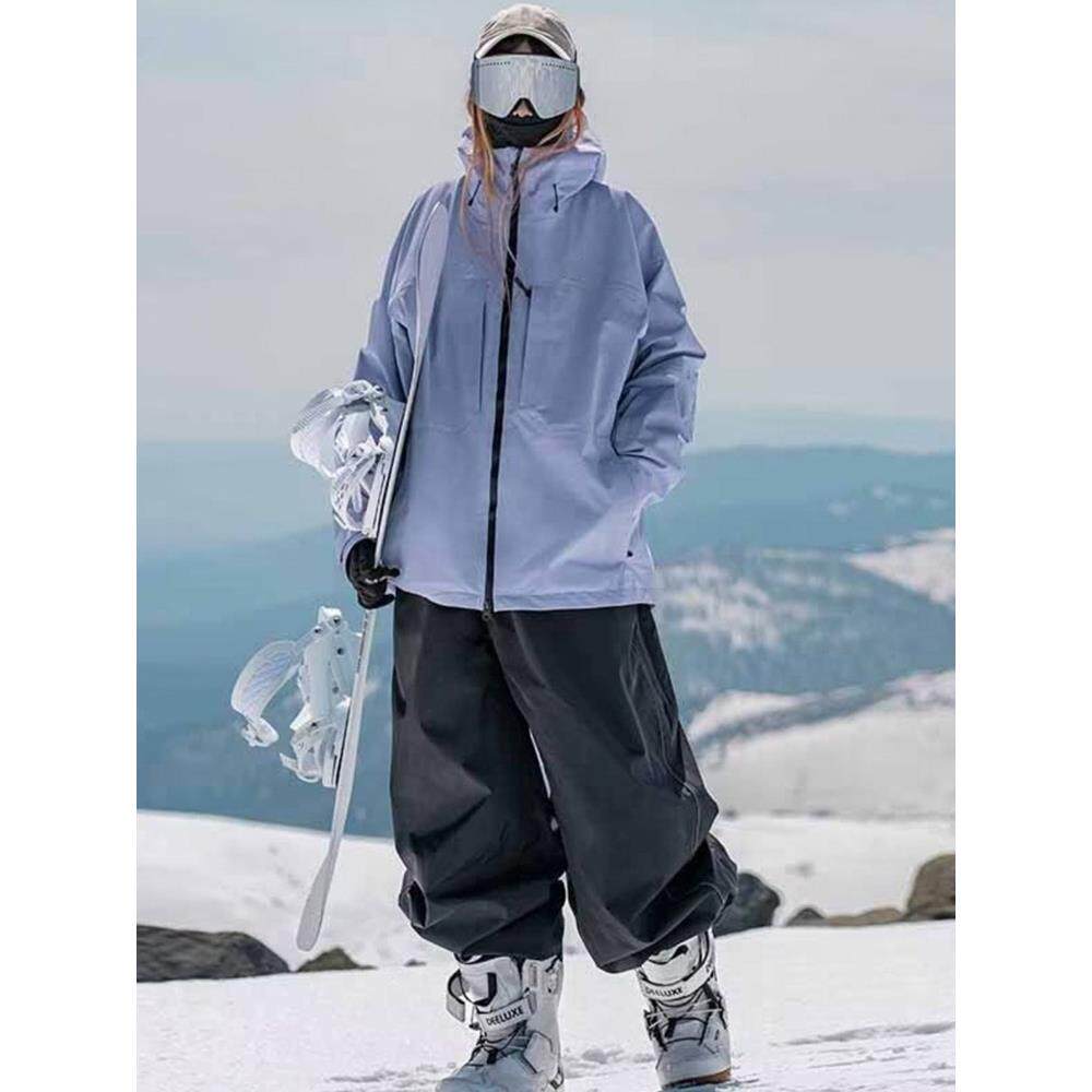 雪乡2026休闲裤滑雪裤男女同款防水防风寒耐磨保暖单板雪服裙裤