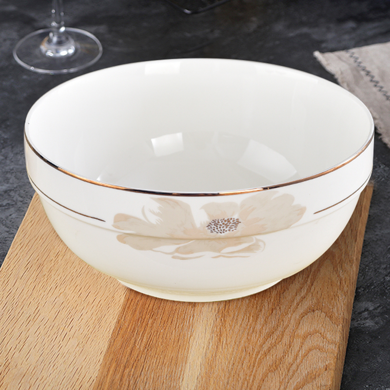 7英寸陶瓷大汤碗 家用大号面碗 创意菜盆沙拉菜碗 中式面条拉面碗