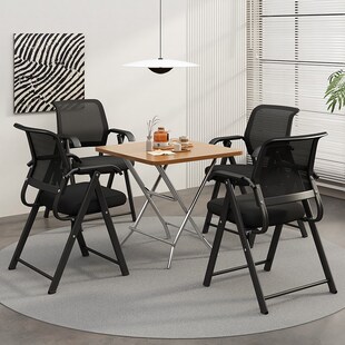 餐椅简易折叠椅子家用便携餐桌靠背凳子电脑椅办公椅座椅宿舍椅子