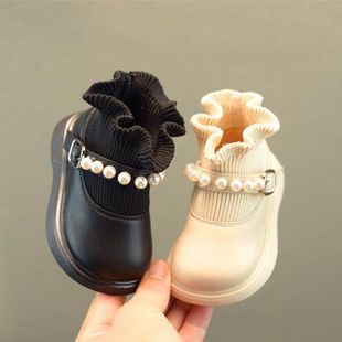 女童马丁靴1一3岁软底公主鞋皮鞋婴儿靴小童鞋女宝宝鞋子春秋冬鞋