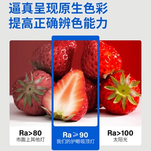 欧普照体化吸顶灯客厅大灯简约书房餐厅灯方形卧室灯