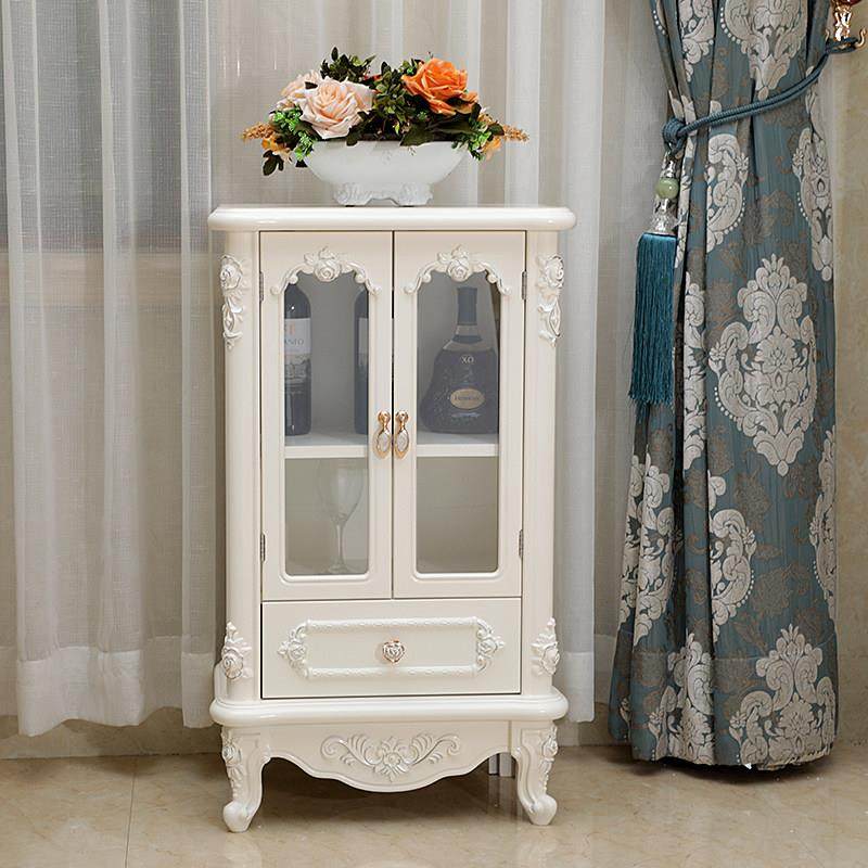 欧式酒柜橱柜田园餐边柜抽柜欧式柜收纳柜单边玻璃柜子茶水柜子,住宅家具,斗柜,淘宝优惠券,粉丝福利购,淘宝优惠卷