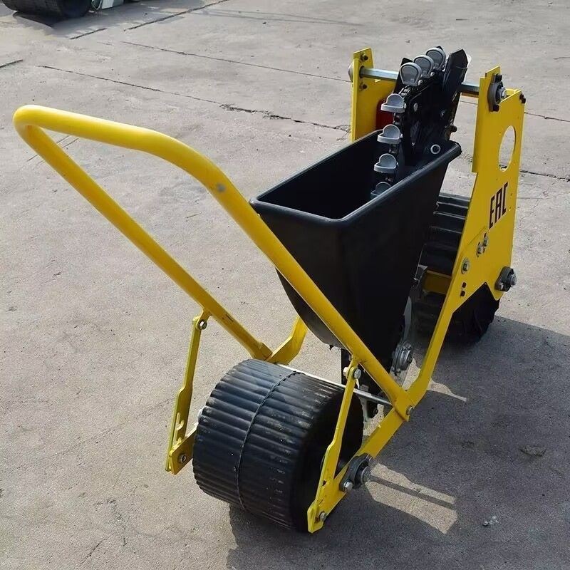 小型人力大蒜播种机手推式w大蒜种植播种机人力种蒜机器新款