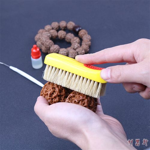 文玩刷子高油猪鬃毛刷金刚菩提核桃橄榄核手串清理保养刷专用工具