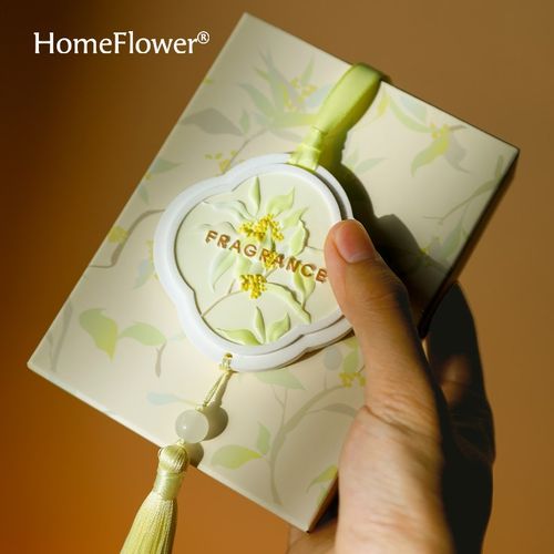 桂花香薰衣橱浮雕扩香石香片家用卧室内持久留香氛车载香挂伴手礼