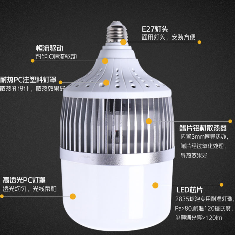 节能灯泡照明家用电超亮螺口螺旋卡口e27小球泡白光防水大功率