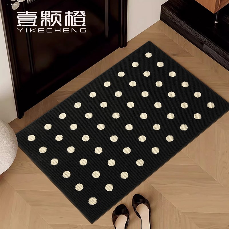 法式入户门玄关地垫进门复古垫子家用防滑耐脏脚垫高级感门口门垫